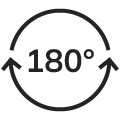 180° rotation