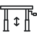 Manual height-adjustment mechanism