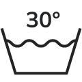 Cover washable at 30°C