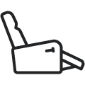 Reclines with a lever