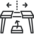 Table with an additional extension
